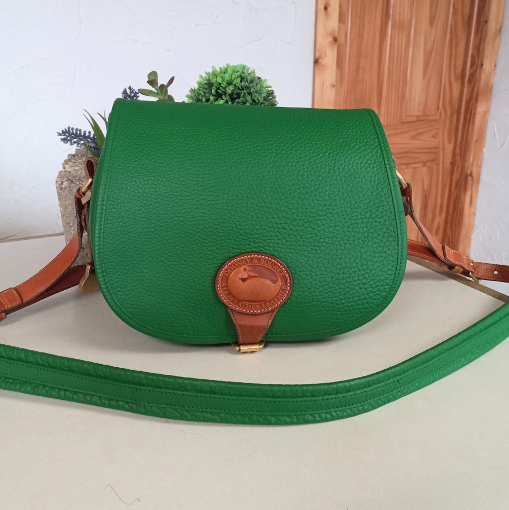 Dooney & Bourke Vintage, 1992, AWL Western Saddle Bag, Medium Size - Picture 3 of 14